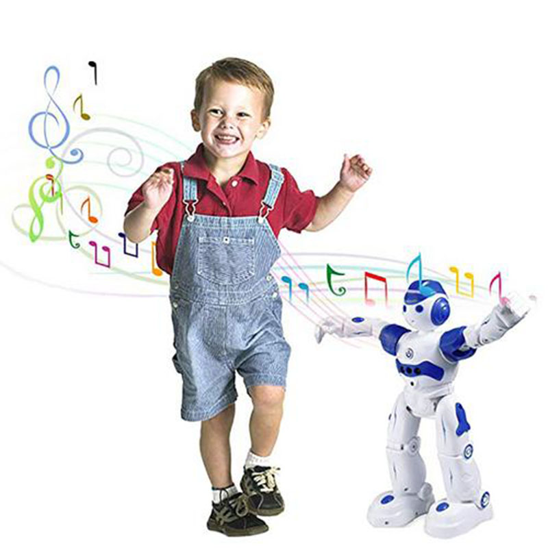 Educational Intelligent RC Robot Toys For Children USB Charging Remote Control Programmable Robotics Toy Kids Birthday Gifts