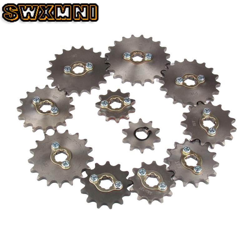 Front Engine Sprocket #530 12T 17mm 20mm For 530 Chain With Retainer Plate Locker Motorcycle Dirt Bike PitBike ATV Quad Parts
