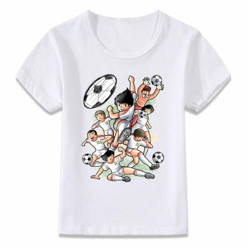 Kids Clothes T Shirt Captain Tsubasa Le Petit Footballer Anime Artwork Boys and Girls Toddler Shirts Tee oal156