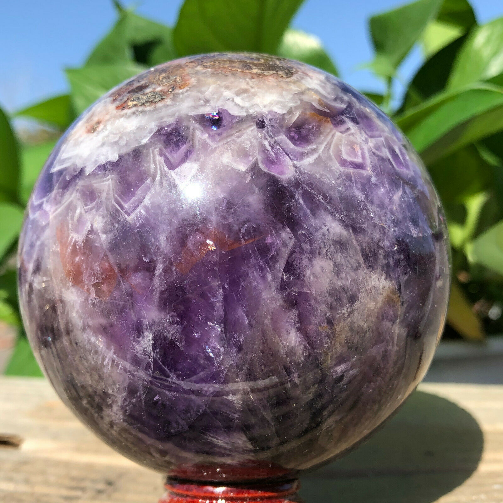 40-95mm Madagascar Natural dream amethyst Sphere Ball Gemstone Healing Reiki