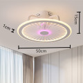 Bluetooth smart led ceiling fan lamp with lights remote control ventilator lamp 50cm with APP bedroom decor new