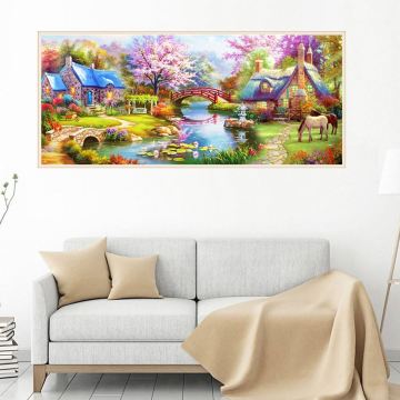 Diamond Painting 5D DIY Full Square Stones Drill Home Decorations Landscape Diamond Embroidery Scenery Mosaic Beaded Picture