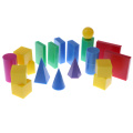 Plastic Geometric Solids 3D geometry Block Manipulatives Mathematics Math Toys 20pcs Learning Education Toys