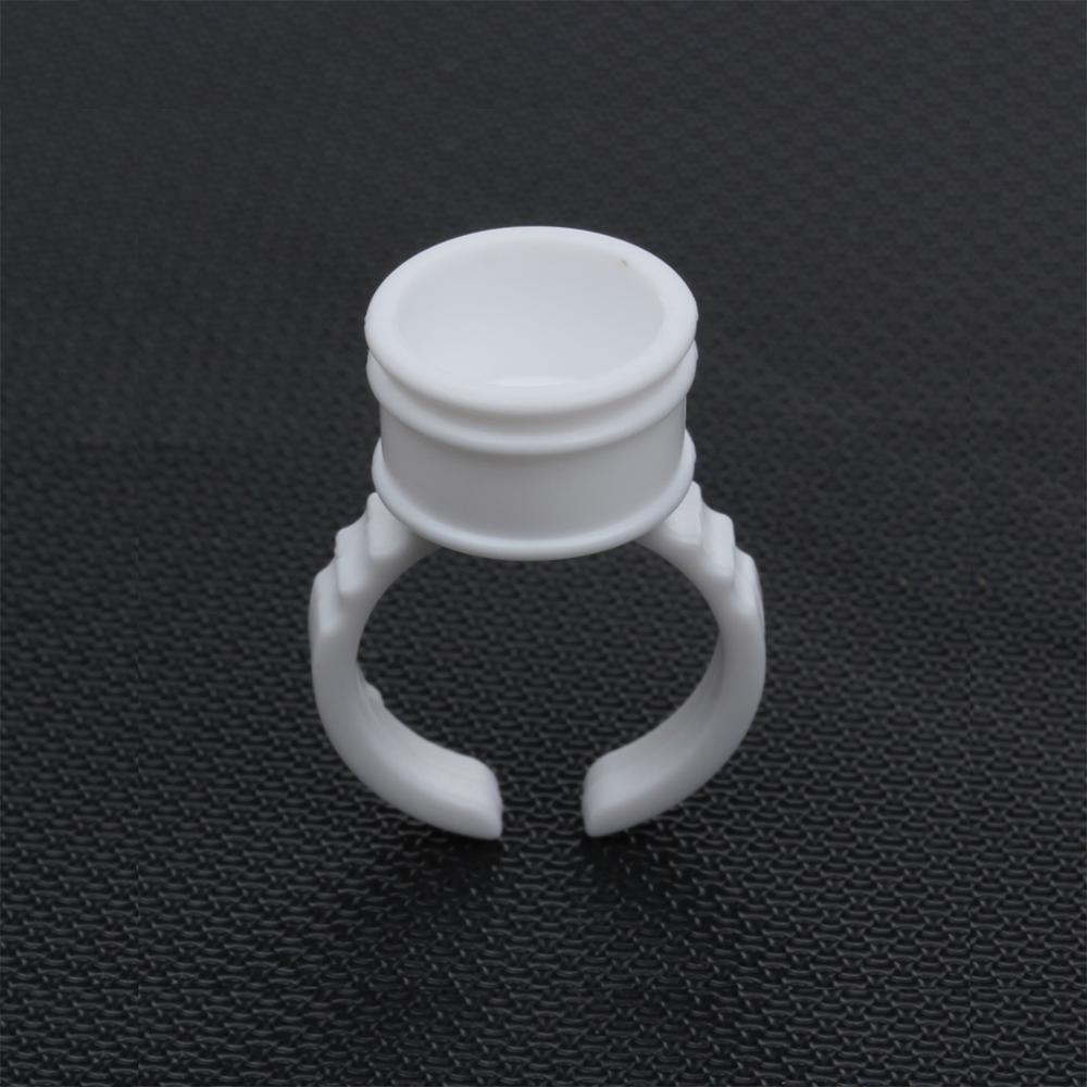 Eyelash Extension Glue Rings Makeup Tools Professional Lash Extension Supplies Disposable Adhesive Glue Holder колечки для клея