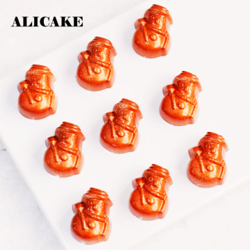 Christmas Polycarbonate Chocolate Molds Plastic Santa Claus Candy Mould Tray for Chocolate Forms Bakery Mold Baking Pastry Tools