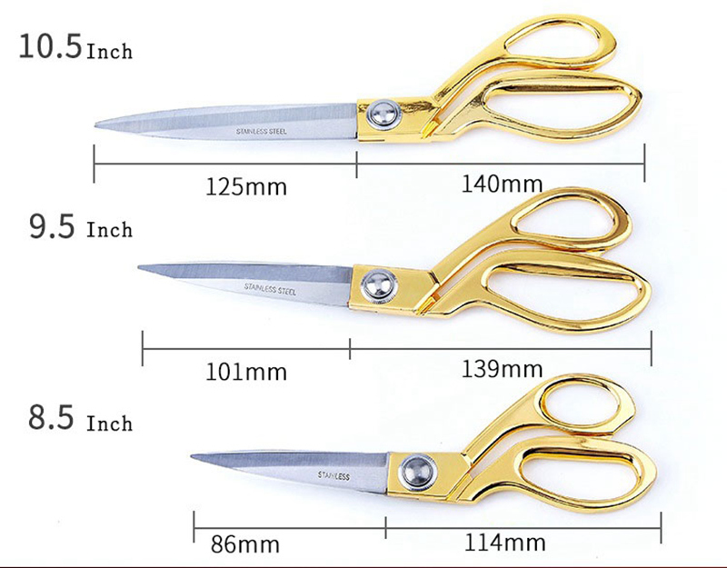 Professional Sewing Tailor Scissors Stainless Steel Sharp Scissors Trimming Thread Cutting Scissors Embroidery Fabric Household