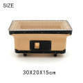 NEW Korean Japanese Ceramic Hibachi Food Furnace Barbecue Stove Cooking Oven Grill Household BBQ Grills 30x20x15cm