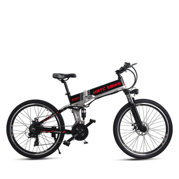 26inch electric mountain bike 500W high speed 40km/h fold electric bicycle 48v lithium battery hidden frame EMTB off-road ebike