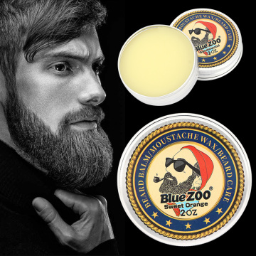 Professional Natural Conditioner Balm For Beard Growth And Organic Moustache Wax For Caring Smooth Styling Universal TSLM2