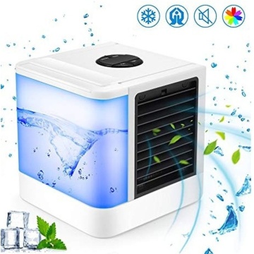 2020 Personal Space Air humidifier room cooling ,Air Conditioners Mini Air Coolers Arctic with Waterbox, Portable LED Table Fans