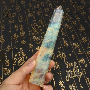 20cm Rare Citrine Quartz Crystal Wand Point Healing Crystal Stone Wand Stick Gemstone DIY Decor Crafts Home Ornament Stone