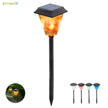 12 LED Garden Solar Path Way Light Lamp Post Dancing Flame Fire Effect Led Solar Path Torch Light Ip65 Waterproof No Wiring