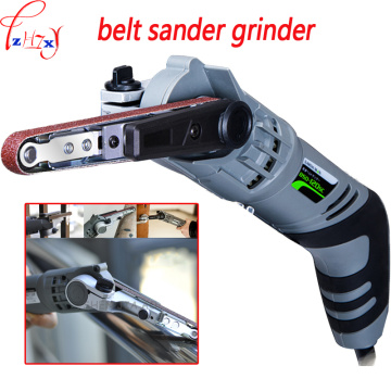 Hand-holding belt sander sandpaper YL-330 small portable metal sandpaper polishing machine belt sander grinder 220V 260W