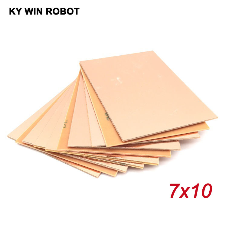 5pcs PF PCB 7*10 Single Side Copper Clad plate DIY PCB Kit Laminate Circuit Board 7x10cm