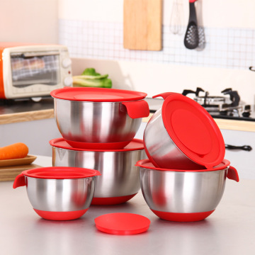 Ingredients Standby Bowls Mixing Bowl Stainless Steel DIY Cake Bread Salad Mixer Kitchen Cooking Tool With A Cover