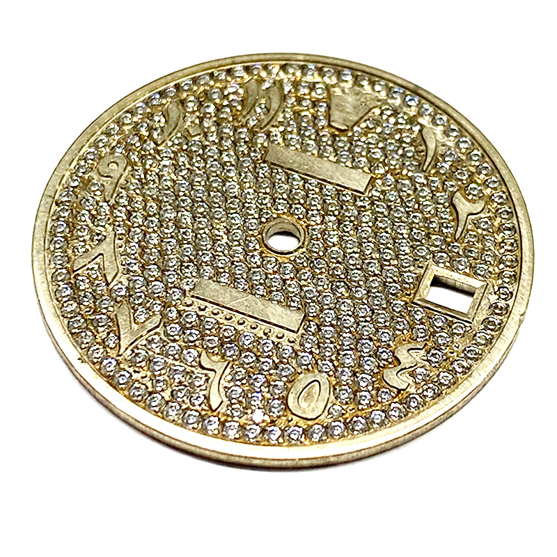 gold watch dial 