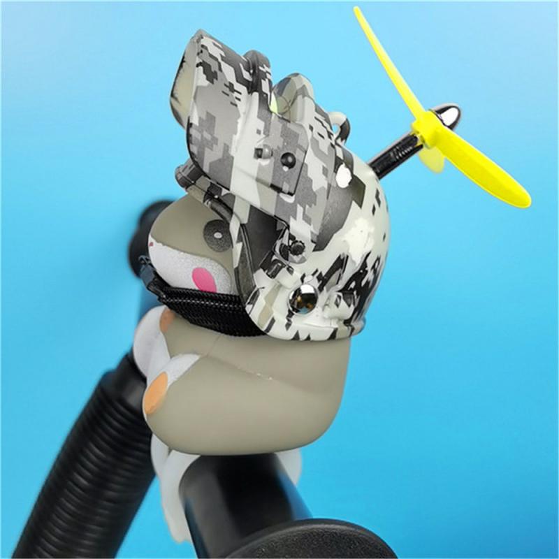 Bicycle Motor Safety Horn Turbo Ducks Bamboo Dragonfly Hamster MTB Road Bike Motor Helmet Riding Cycling Accessories Hot Sale