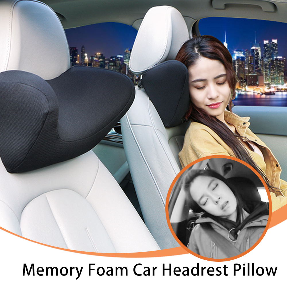 Car Seat Headrest Neck Support Pillow Travel For Car Memory Foam Cushion Pillow Auto Seat Headrest Neck Pillow Auto Accessories