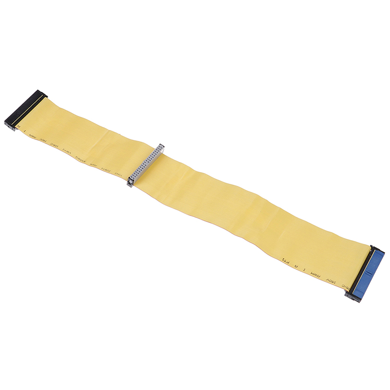 80 Wire 40 Pins PATA/EIDE/IDE Hard Drive DVD Ribbon Cable Yellow 40cm For Dual Devices Telecom Parts