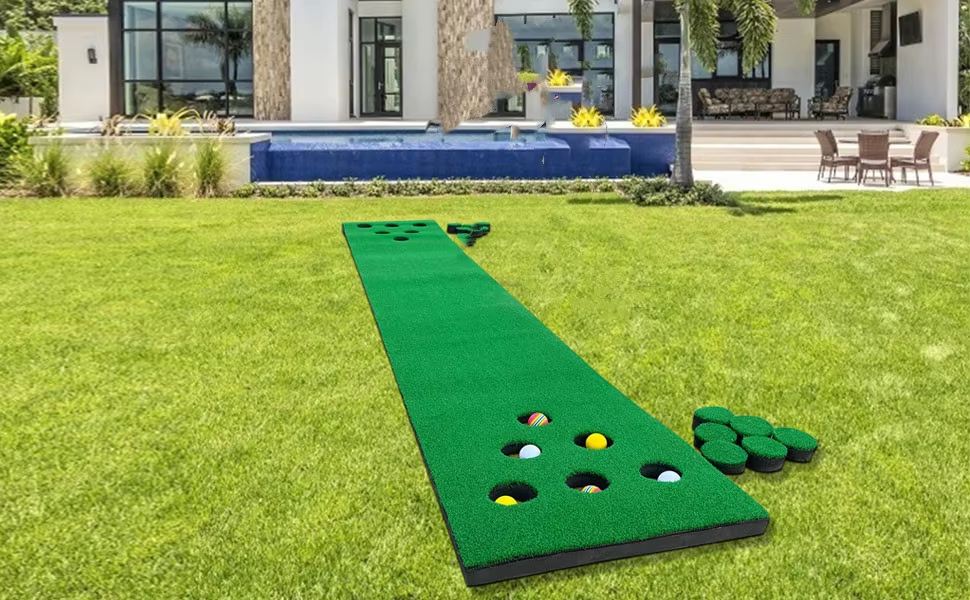 Hot Sell Golf Practice Putting Green Practice Putting Green Game Putting Mat 12 Holes Putting Trainers Golf Mats5
