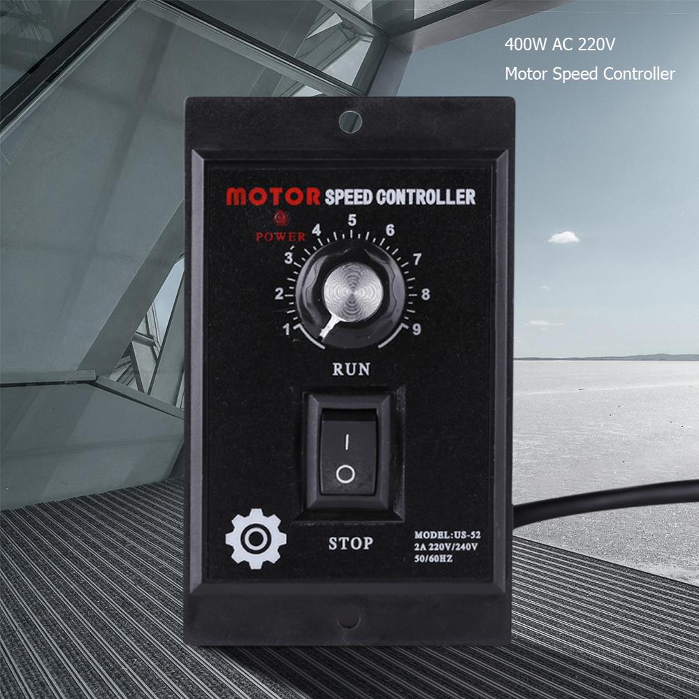 400W AC 220V Motor Speed Controller Pinpoint Regulator Controller Forward and Backward 50/60hz 10x8x5cm Hot Sale