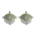 CHANCS 2PCS Gear Turntable Motor TYC-50 12V AC 10-12RPM CW/CCW Reduction Gear Motor Slow Speed Electric Motor