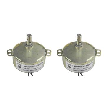 CHANCS 2PCS Gear Turntable Motor TYC-50 12V AC 10-12RPM CW/CCW Reduction Gear Motor Slow Speed Electric Motor