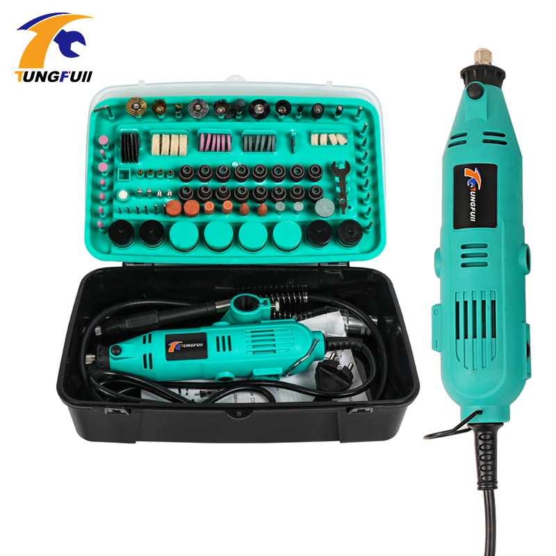 Tungfull Mini Drill Dremel Style Drilling Machine Dremel Drills Rotary Tools Power Tool Accessories Grinder Electric Hand Drill