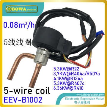 0.08m3/h EEV with 5-wire coil is great choice for air dry machine, dehumdifier machine or air chamber as precision regulation
