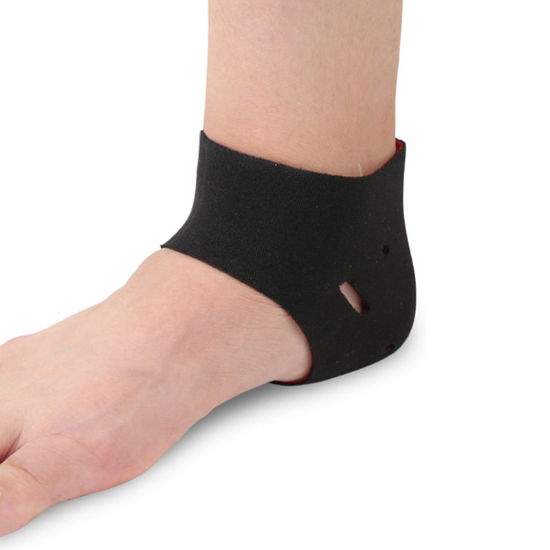 1Pair Silicone Moisturizing Gel Heel Socks Black Elastic Cloth Cracked Dry Foot Skin Care Protectors Insole Pad Sock Anti-crack
