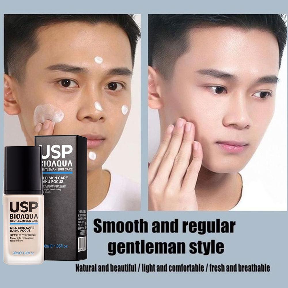 Fancy Men BB Cream Face Cream Skin Color Natural Whitening Base Sunscreen Makeup Effective Care Skin Care Foundation Face E3S8