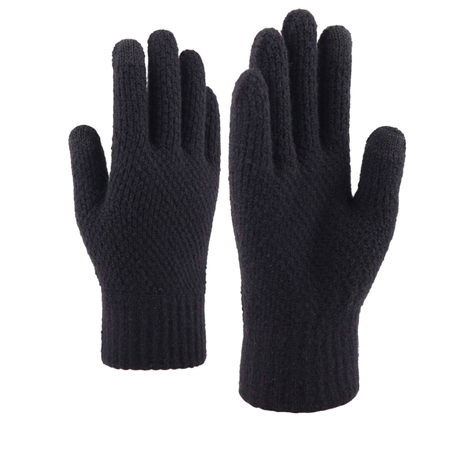 Korean Gloves Men's Fall And Winter Thickened Knitted Warm Woolen Gloves Mittens Soft Warm Mittens handschoenen guantes mujer