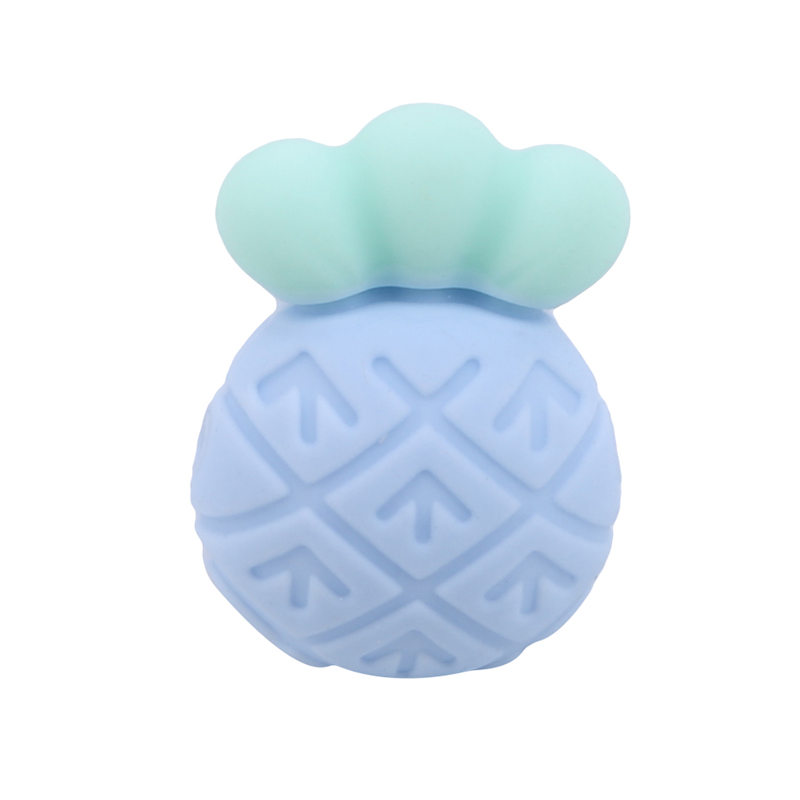 Silicone Pineapple Beads Baby Teether Pacifier Supplies Molar Toys Safety Environmental Protection Bite Teeth Care Products 5pcs