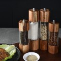 1pcs Pepper Grinder Transparent Pepper Mill Salt Grinding Ceramic Core Multipurpose Seasoning Bottle Cruet Kitchen Tools