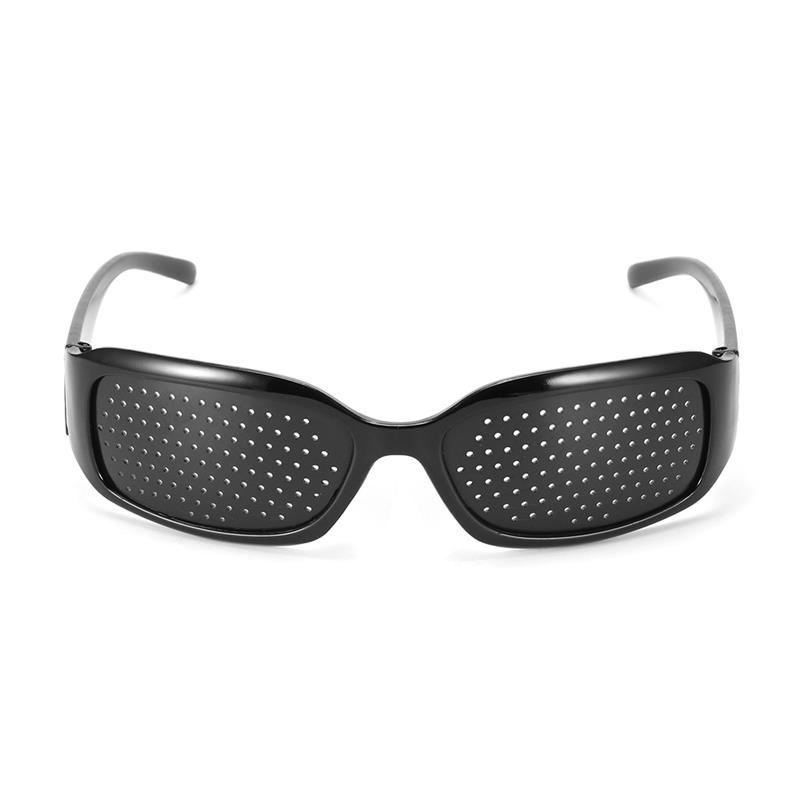 New Arrival Black Unisex Vision Care Pin hole Eye Exercise Eyeglasses Pinhole Glasses Eyesight Improve plasticHigh Quality