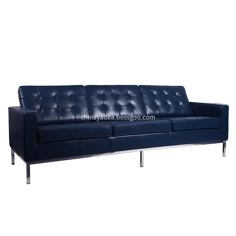 Classic Leather Knoll Sofa 1