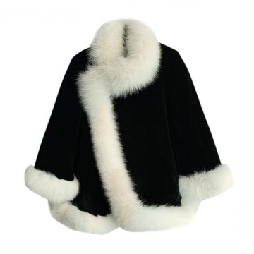 Fur coat Autumn And Winter 2020 Women cloak Coats 3XL Plus Size Women's New Imitation Thick Fur Shawl Cloak Coat