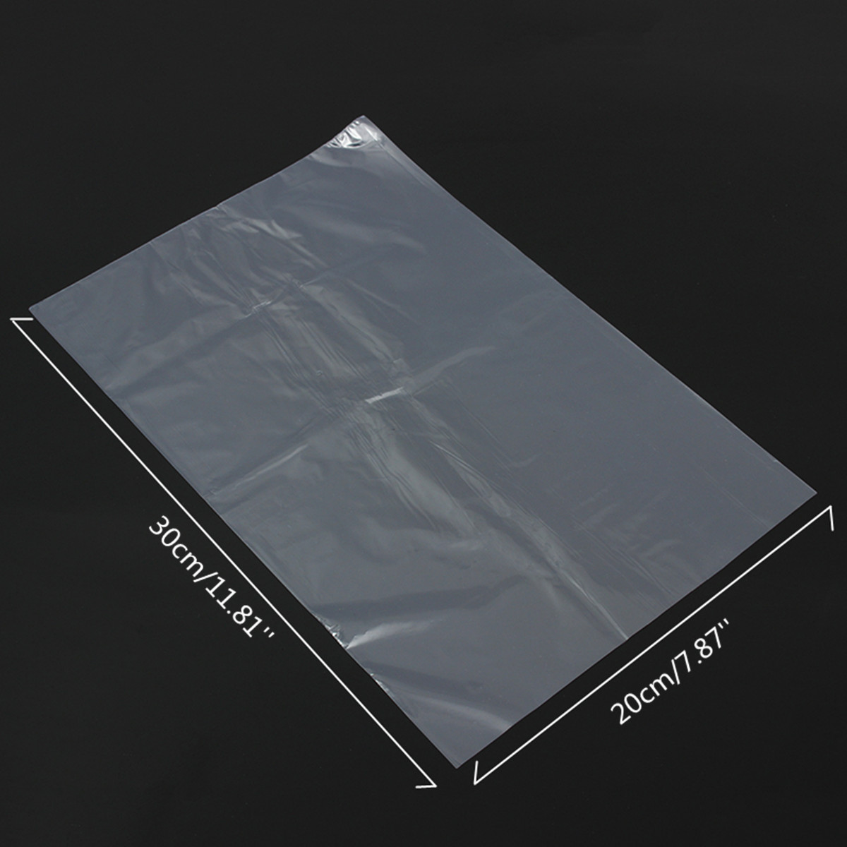 100Pcs 20X30cm Soft Transparent Blow Molding PVC Heat Shrinkable Bags Protective Film Cosmetic Packaging Plastic Materials