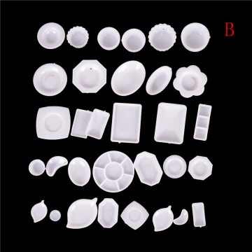 32Pcs/Set Dollhouse Miniature white mini Plate Cup Dish Bowl Tableware Set 1:12 Scale Doll Food Kitchen Living Room Accessories