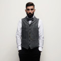 S-5xl Mens Suits Vests Winter Male Vusiness Blazer Waistcoats For Wedding Single-Breasted Button Solid V-Neck Top Clothes C98