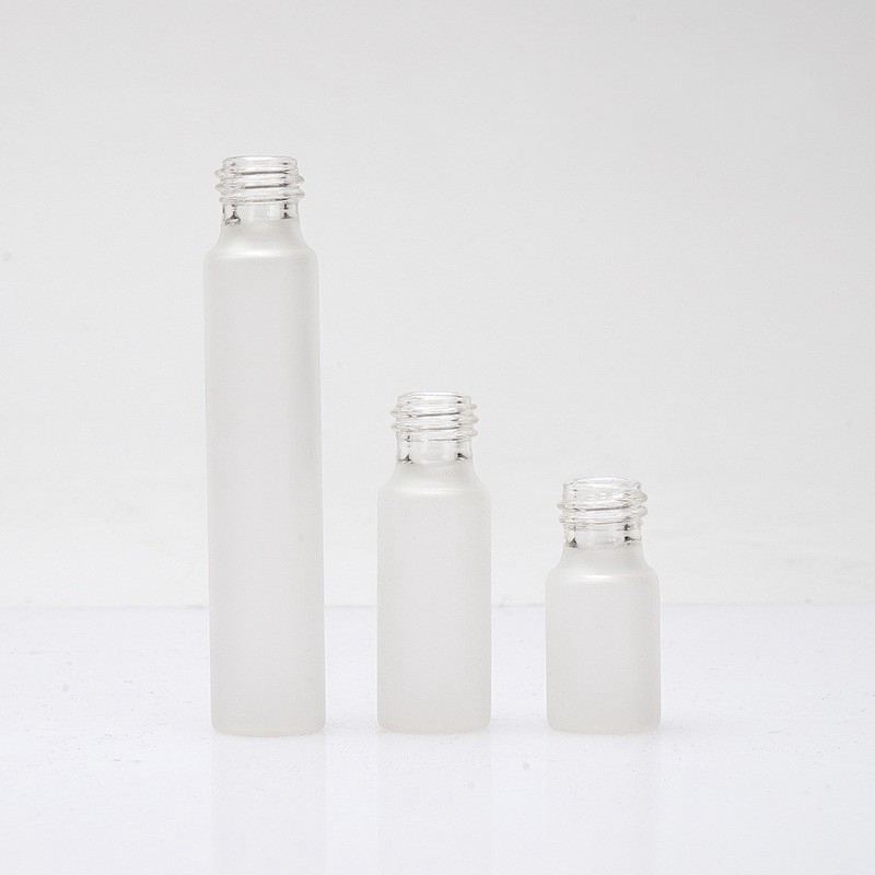 Sedorate 20 pcs/Lot Matte Glass Roller Bottle For Essential Oil 3ML 5ML 10ML Steel Roller Perfume Scrub Glass Bottles LD001-1