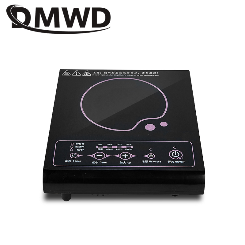 DMWD multifunction mini cooktop Electric induction cooker kitchenware for hot pot soup boil stir-fry stove multicooker 4 gears