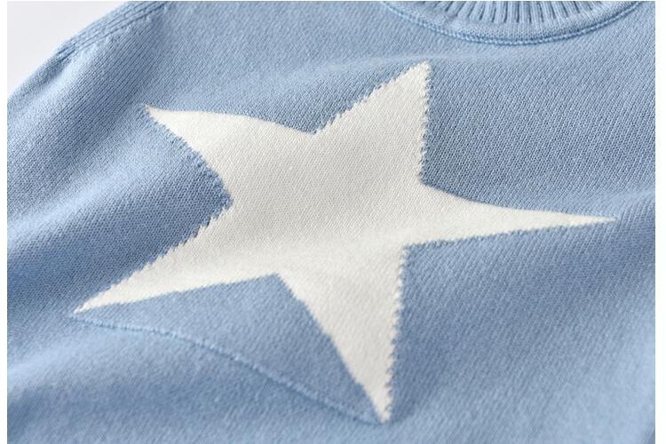 Cute Spring Autumn Boys Girls Babies Knitting Cartoon Star Casual Sleeveless Vest,Newborn Baby Costume Kids Waistcoat Outerwear