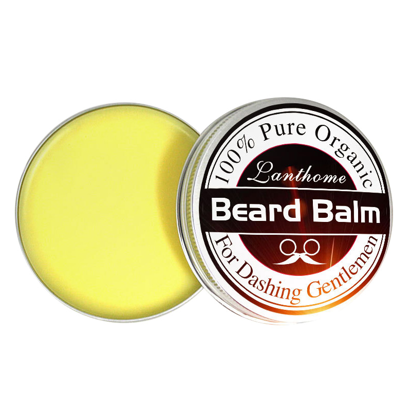 Men Natural Organic Beard Balm Wax Conditioner for Beard Growth Moisturizing Smooth Styling Beard Care Hair Care TSLM1