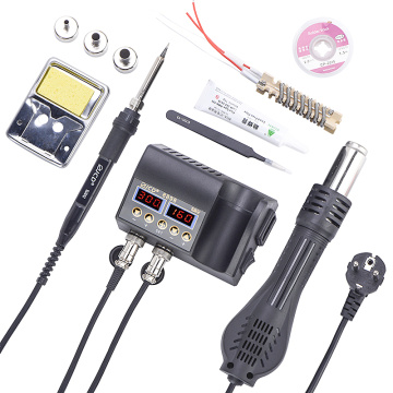 JCD 750W LCD Display Soldering Station 2 in 1 Welding Rework Station for Cell-phone BGA SMD PCB IC Repair Solder Tools 8898