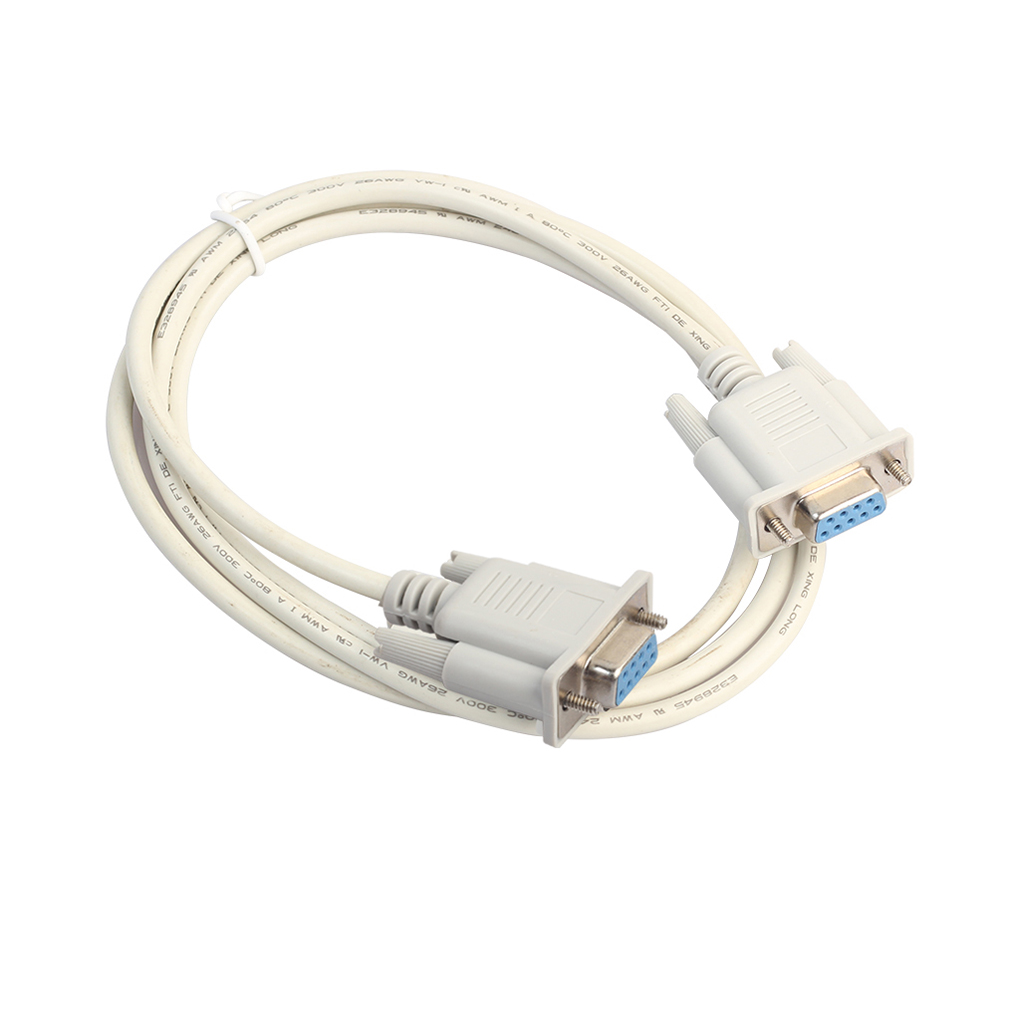 Universal 1.5/3/5M F/F Serial RS232 Null Modem Cable Female to Female DB9 FTA Cross Connection 9 Pin COM Data Cable Converter
