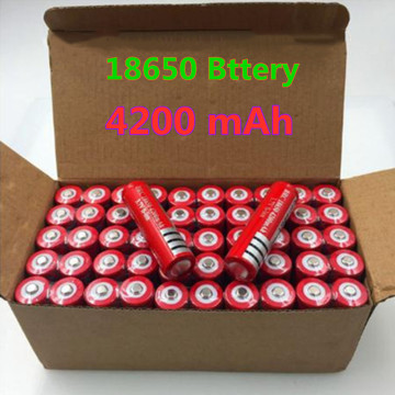 2~50 PCS lot 18650 rechargeable batteries 3.7v 4200mAh Li-ion Lithium Bateria for LED Flashlight Torch Lithium Battery