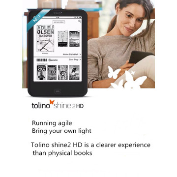 ereader eBook eReader Built in Light e-Book Reader WiFi ebook Tolino Shine2 HD e-ink 6 inch Touch Screen 1024x1448 300ppi