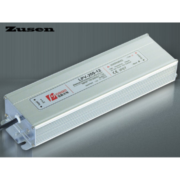 Zusen LPV-200W 12V 24V 36V 48V IP67 protection waterproof switching Power supply
