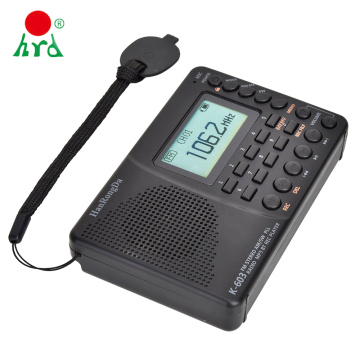 HanRongDa HRD-603 Portable Radio Pocket AM/FM/SW/BT/TF Pocket Radios USB MP3 Digital Recorder Support TF Card Bluetooth Speaker